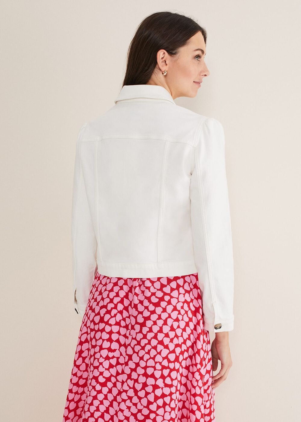 Lettie Denim Jacket - White