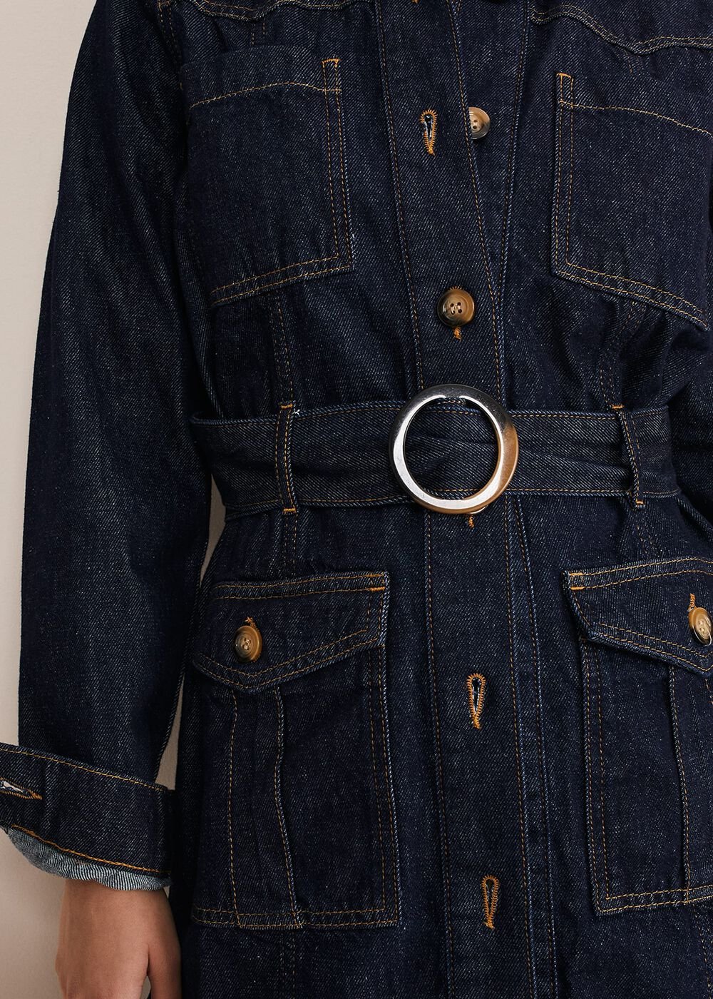 Marcie Longline Denim Jacket - Denim