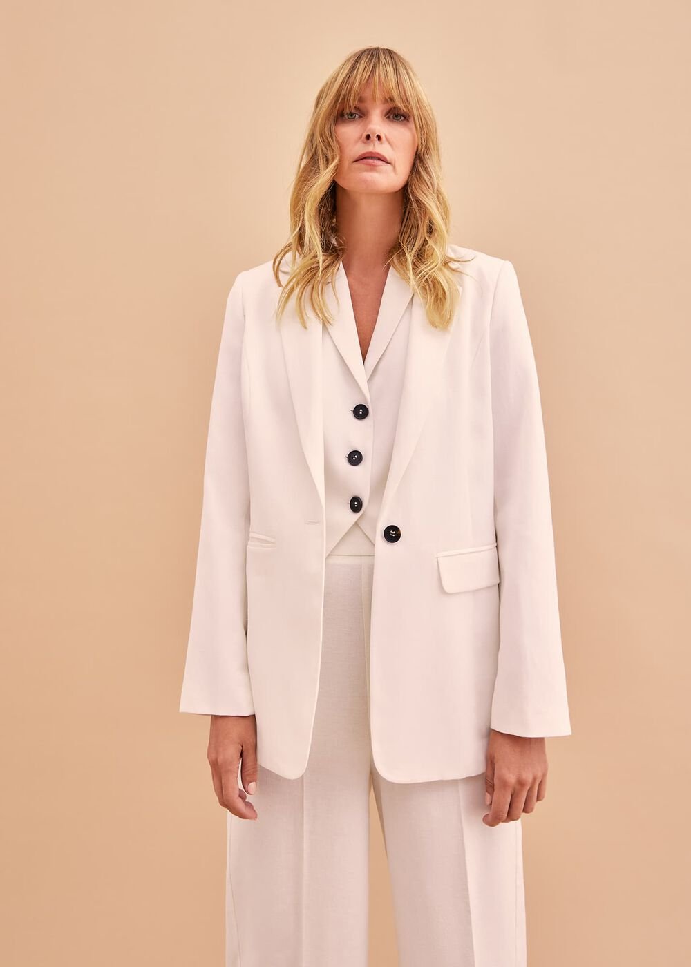 Bianca Waistcoat Co-Ord - Ivory