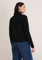 Wendy Ribbed Knit Jacket - Black