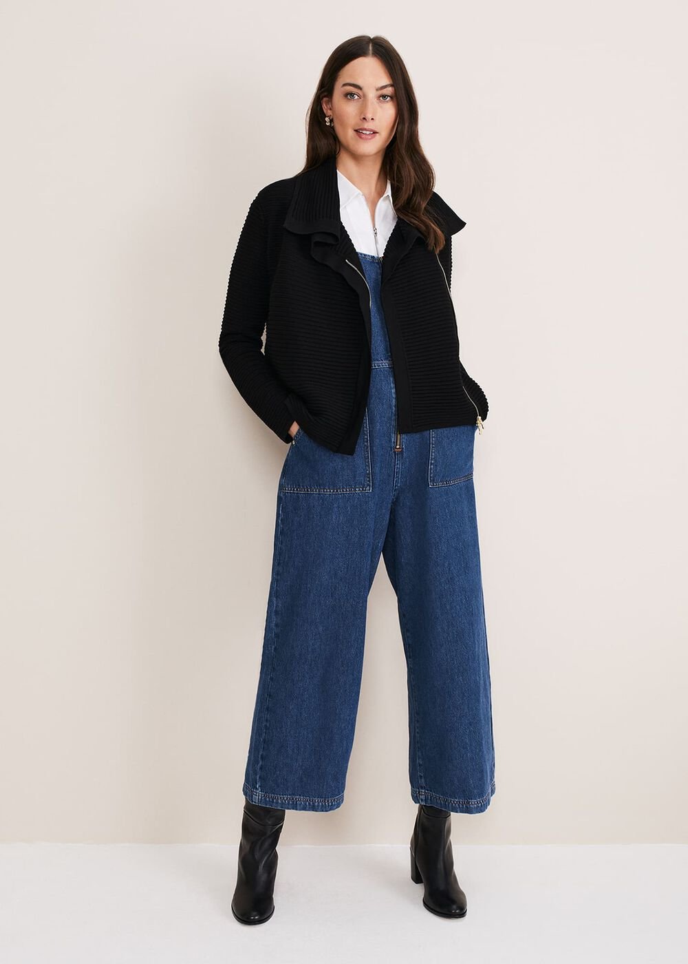 Wendy Ribbed Knit Jacket - Black