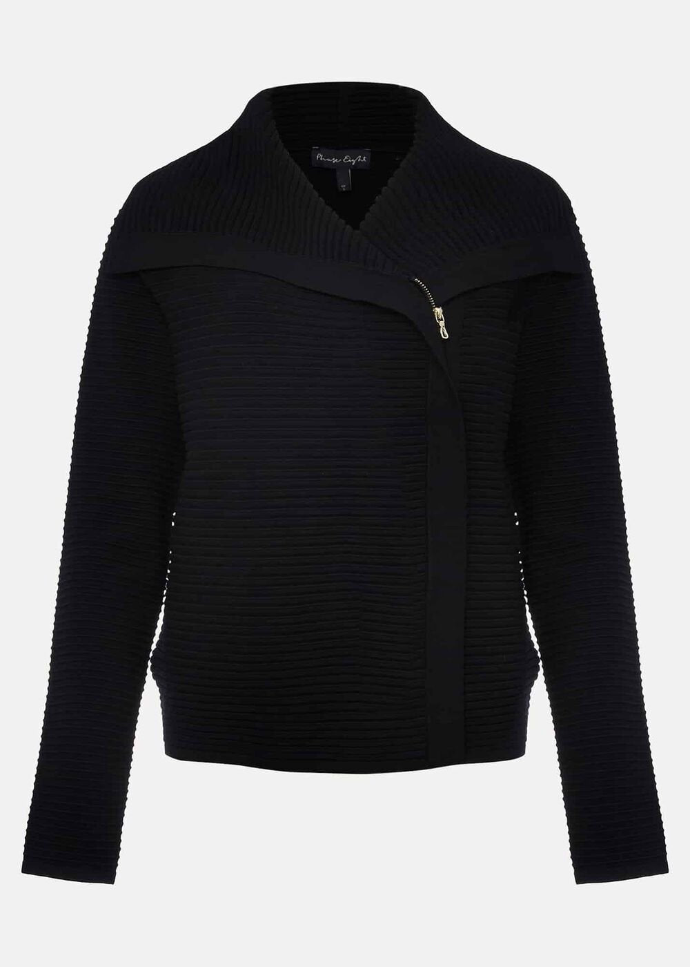 Wendy Ribbed Knit Jacket - Black