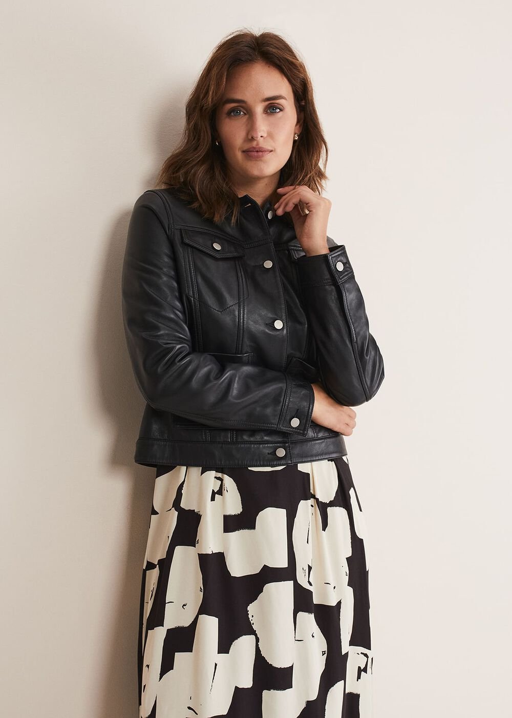 Myrtle Leather Jacket - Black