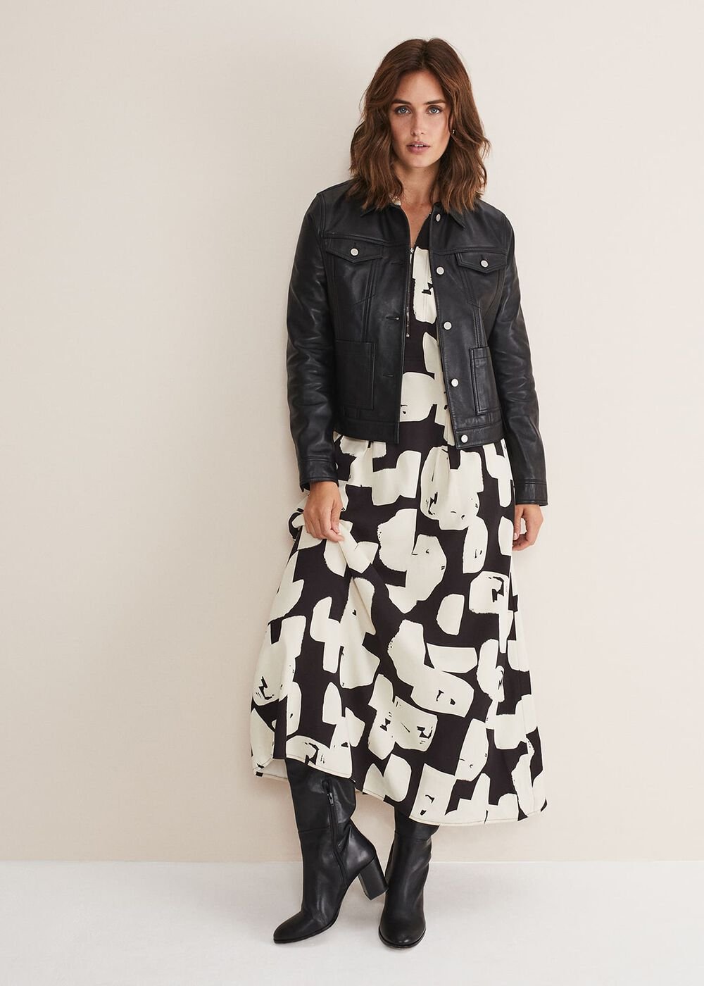 Myrtle Leather Jacket - Black