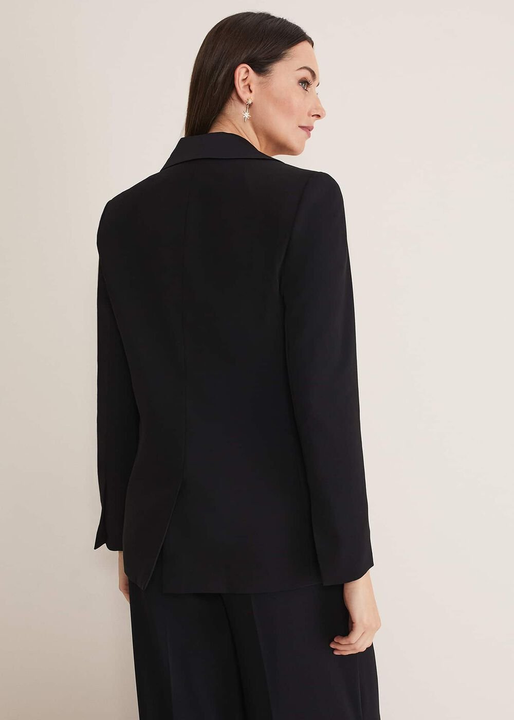 Elandra Black Tux Blazer - Black