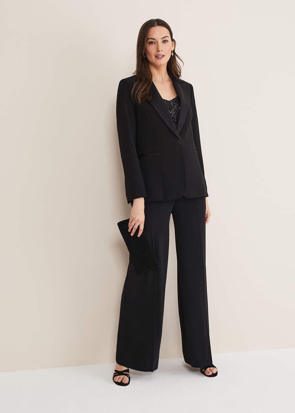 Elandra Black Tux Blazer - Black