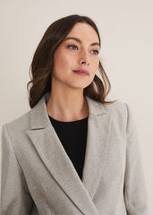 Drew Wool Blazer - Grey/Neutral