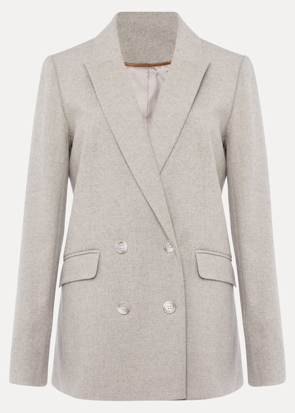 Drew Wool Blazer - Grey/Neutral
