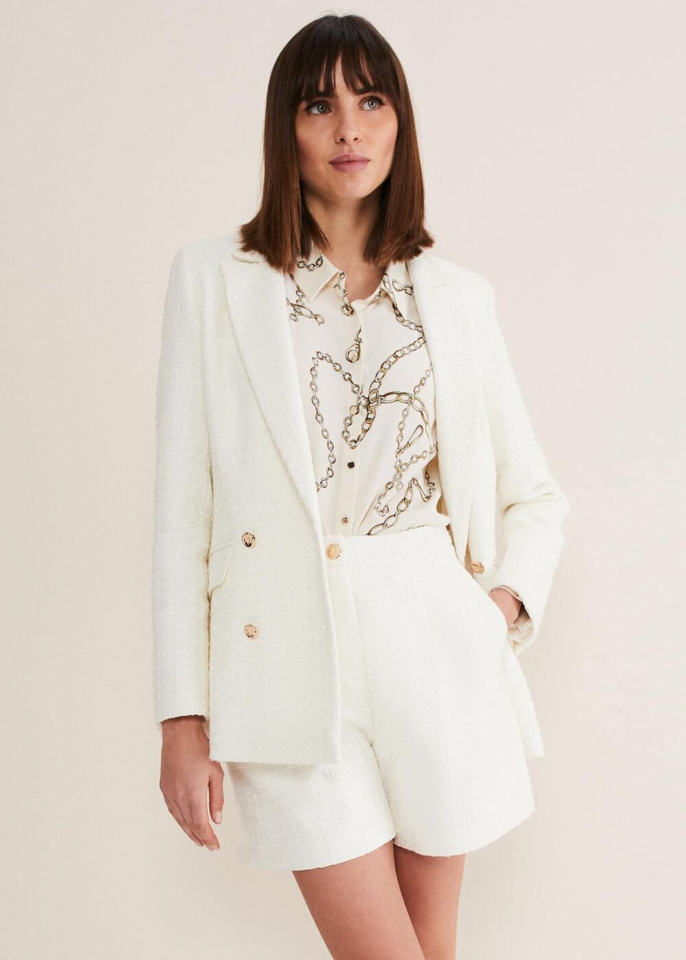 Auden Black Blazer - Cream