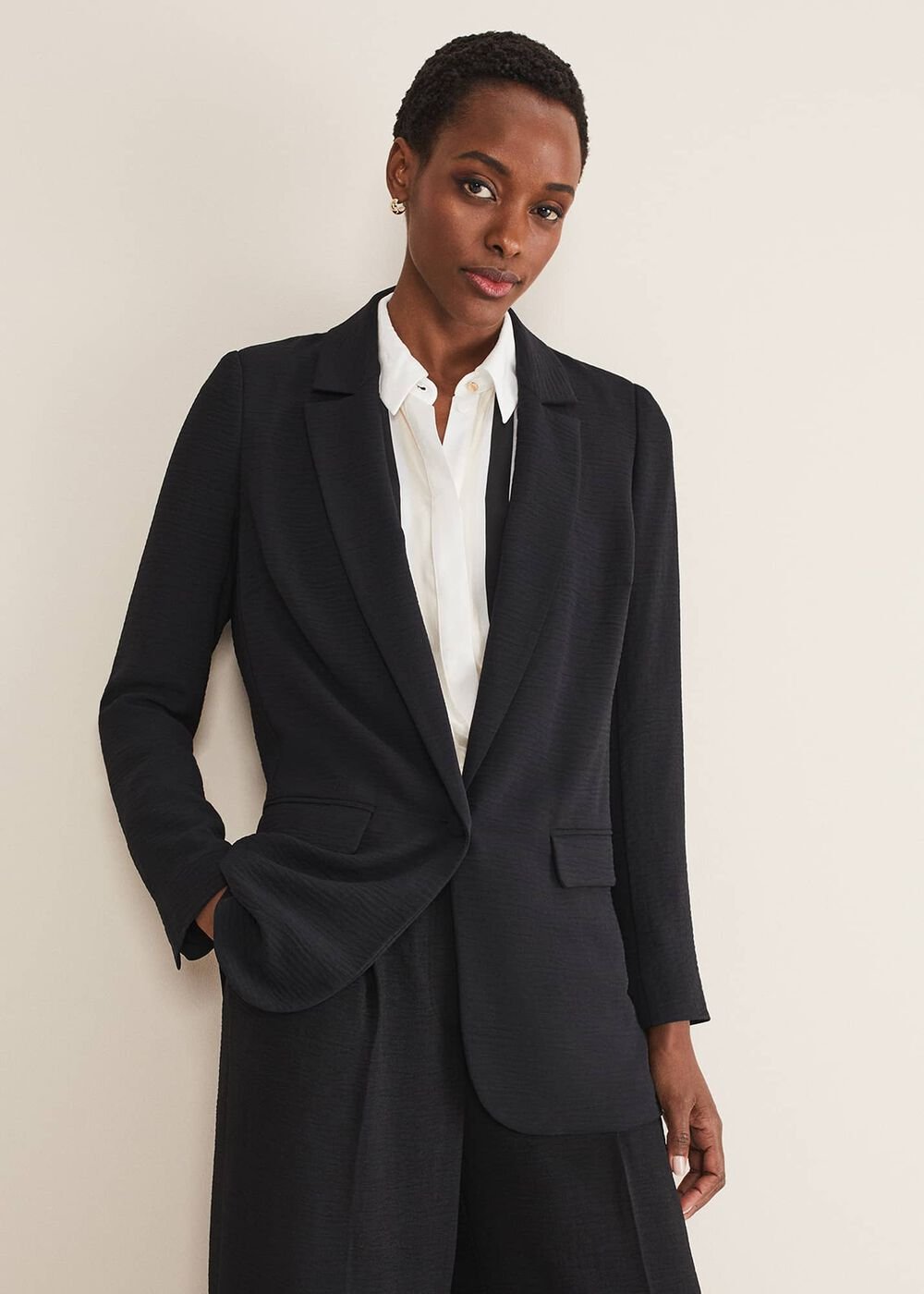 Opal Black Blazer - Black