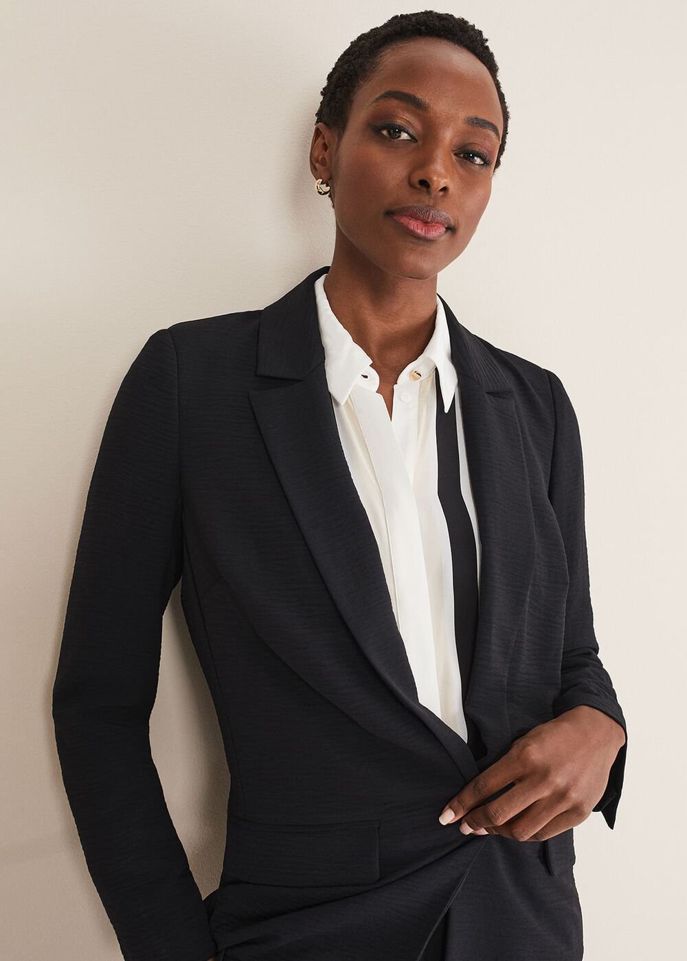 Opal Black Blazer - Black