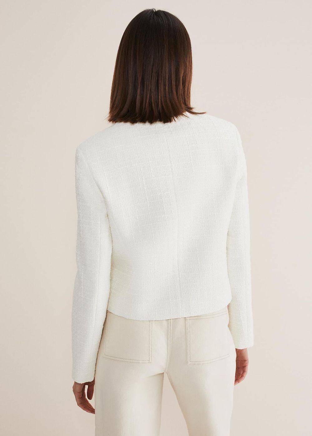 Ripley Tweed Jacket - Ivory