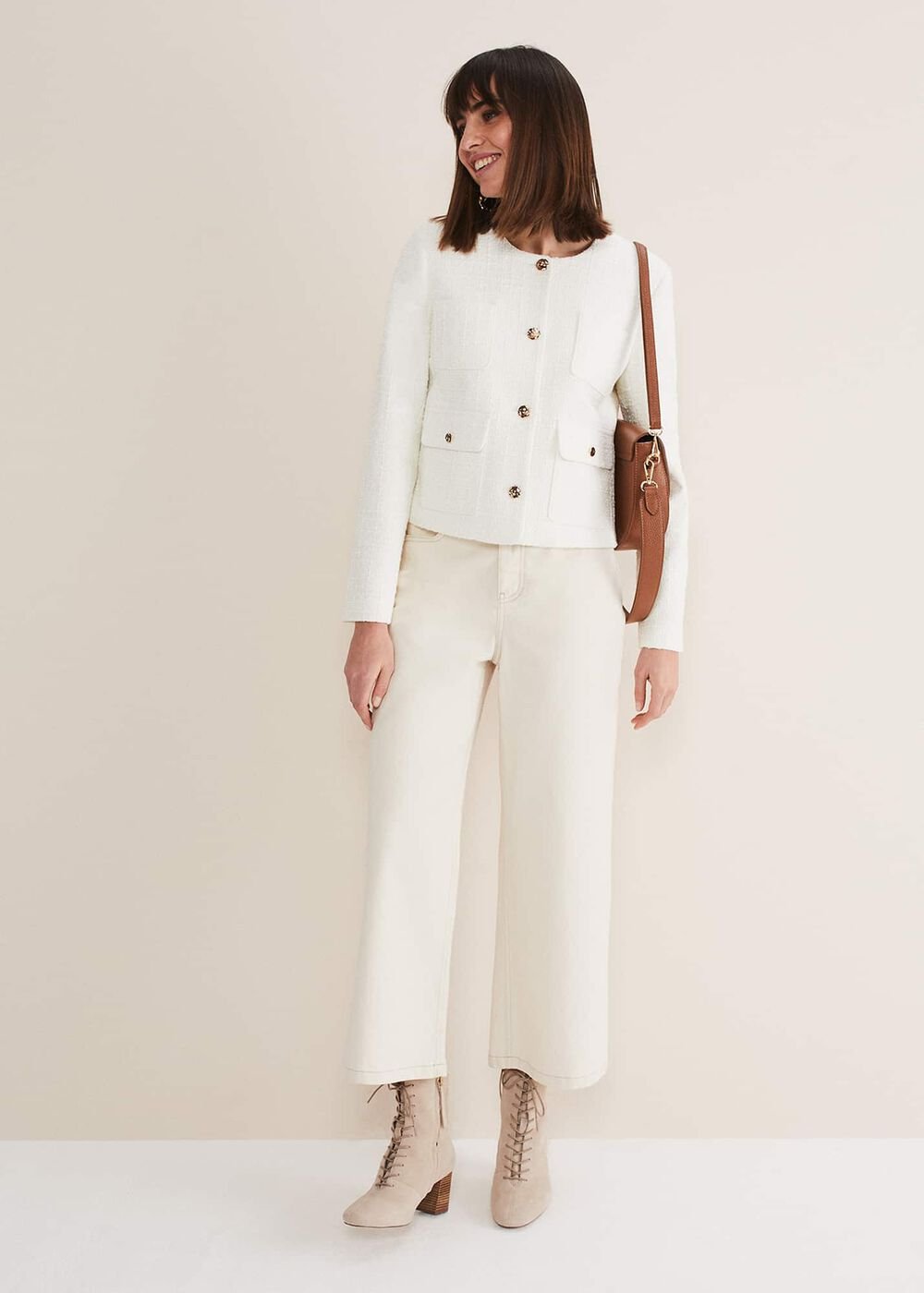 Ripley Tweed Jacket - Ivory
