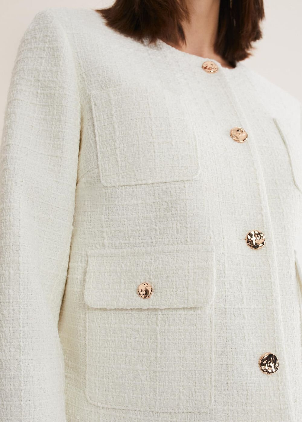 Ripley Tweed Jacket - Ivory