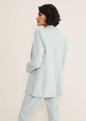 Eira Blue Blazer - Eau De Nil
