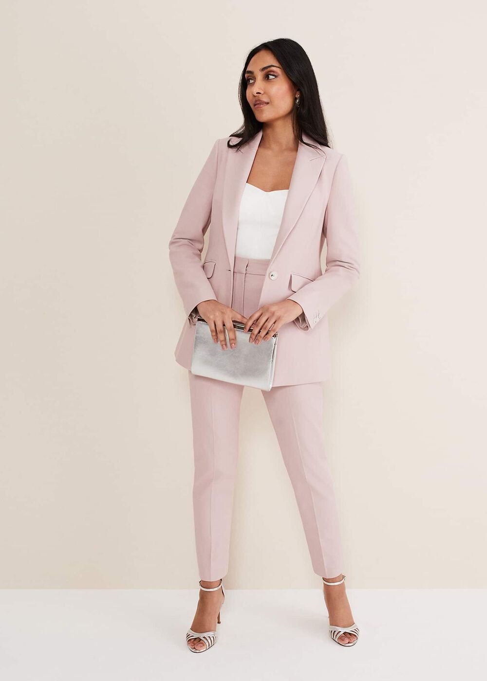 Petite Eira Fitted Blazer - Soft Pink