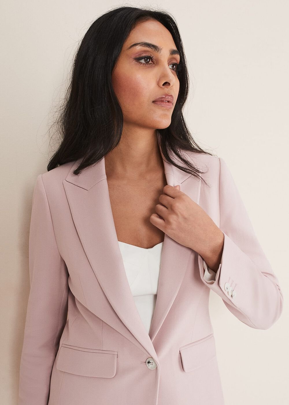 Petite Eira Fitted Blazer - Soft Pink