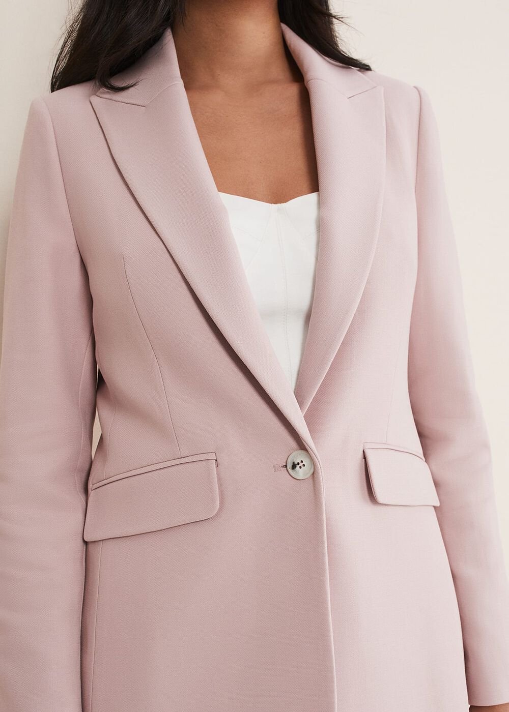 Petite Eira Fitted Blazer - Soft Pink