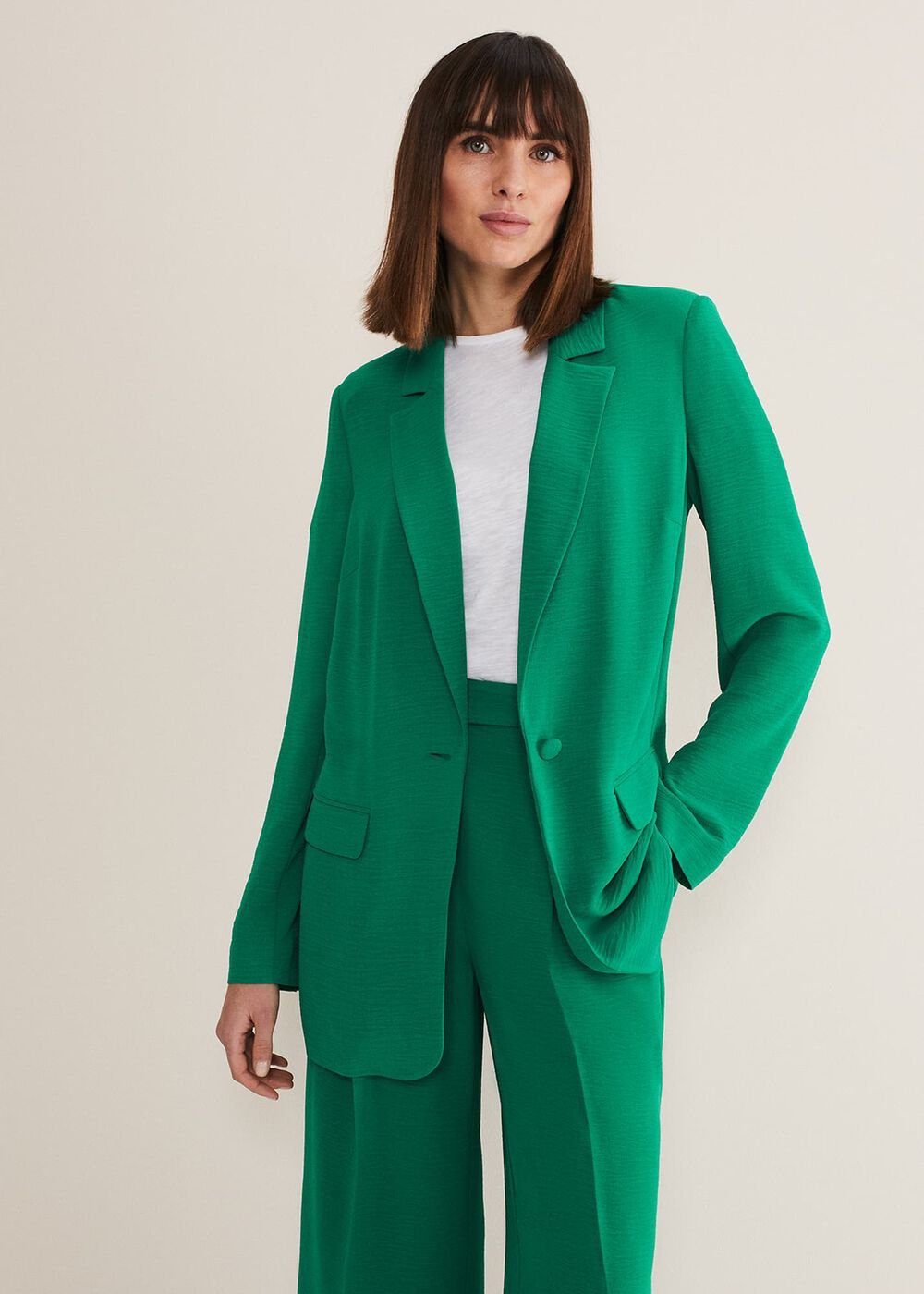 Opal Green Blazer - Green