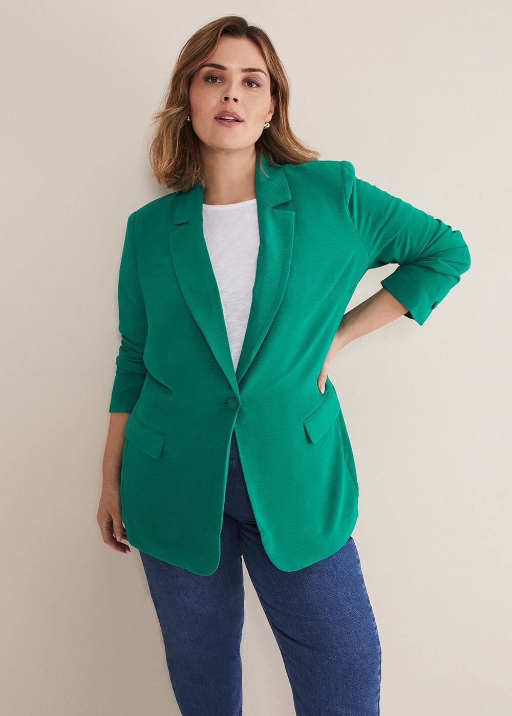 Opal Green Blazer - Green