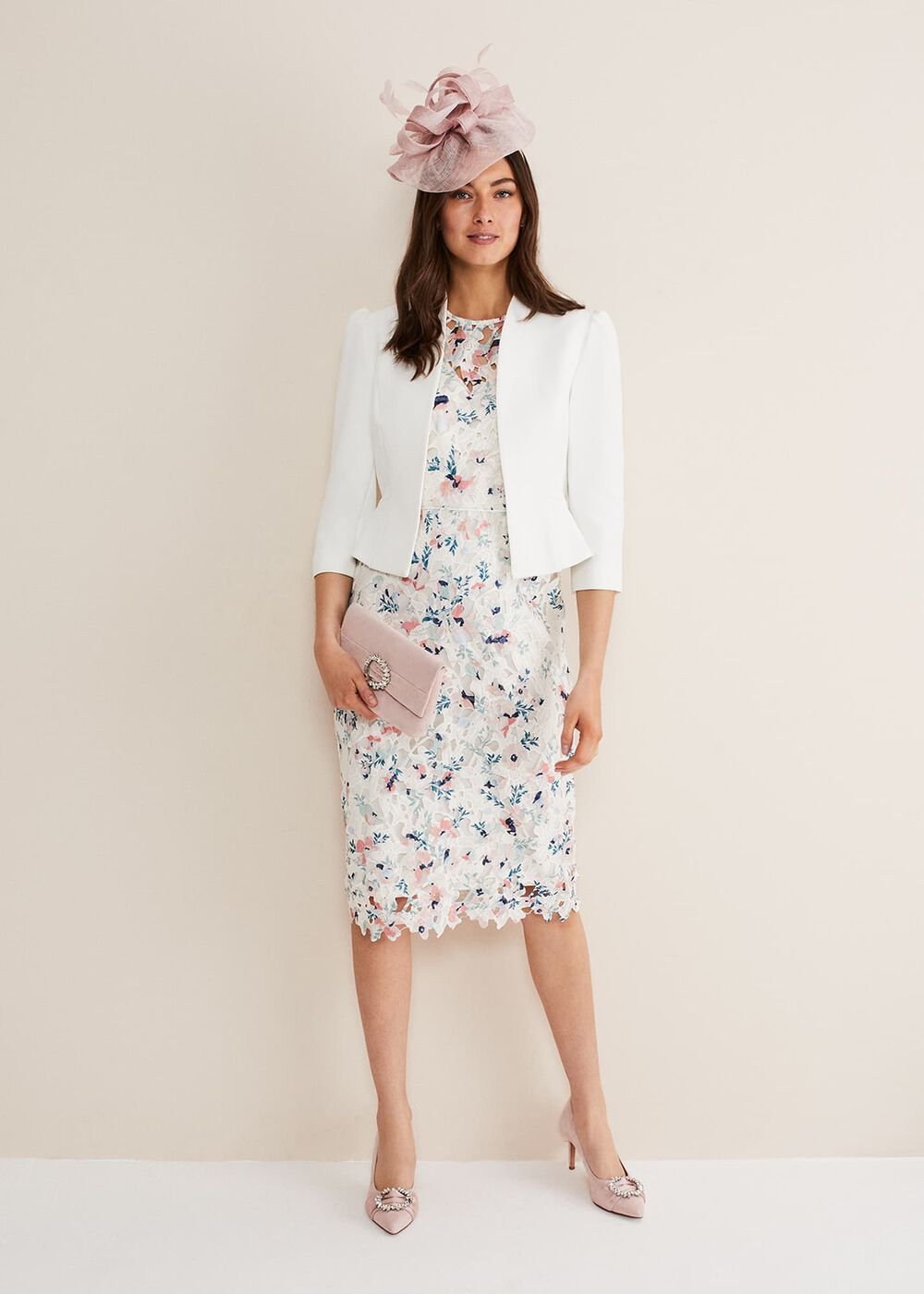 Isabella Bow Jacket - Ivory