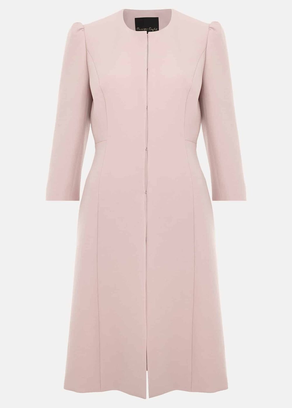Venita Bow Long Jacket - Antique Rose