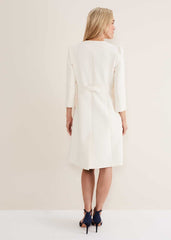 Venita Bow Long Jacket - Neutral
