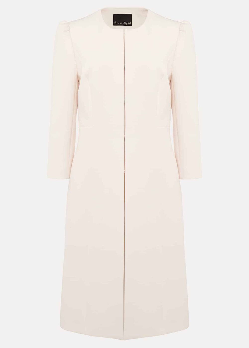 Venita Bow Long Jacket - Neutral