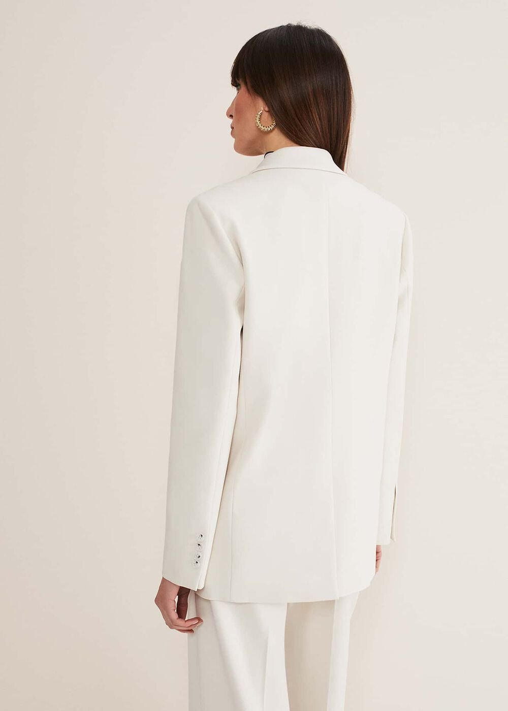 Celyn Single Breasted Blazer - Almond