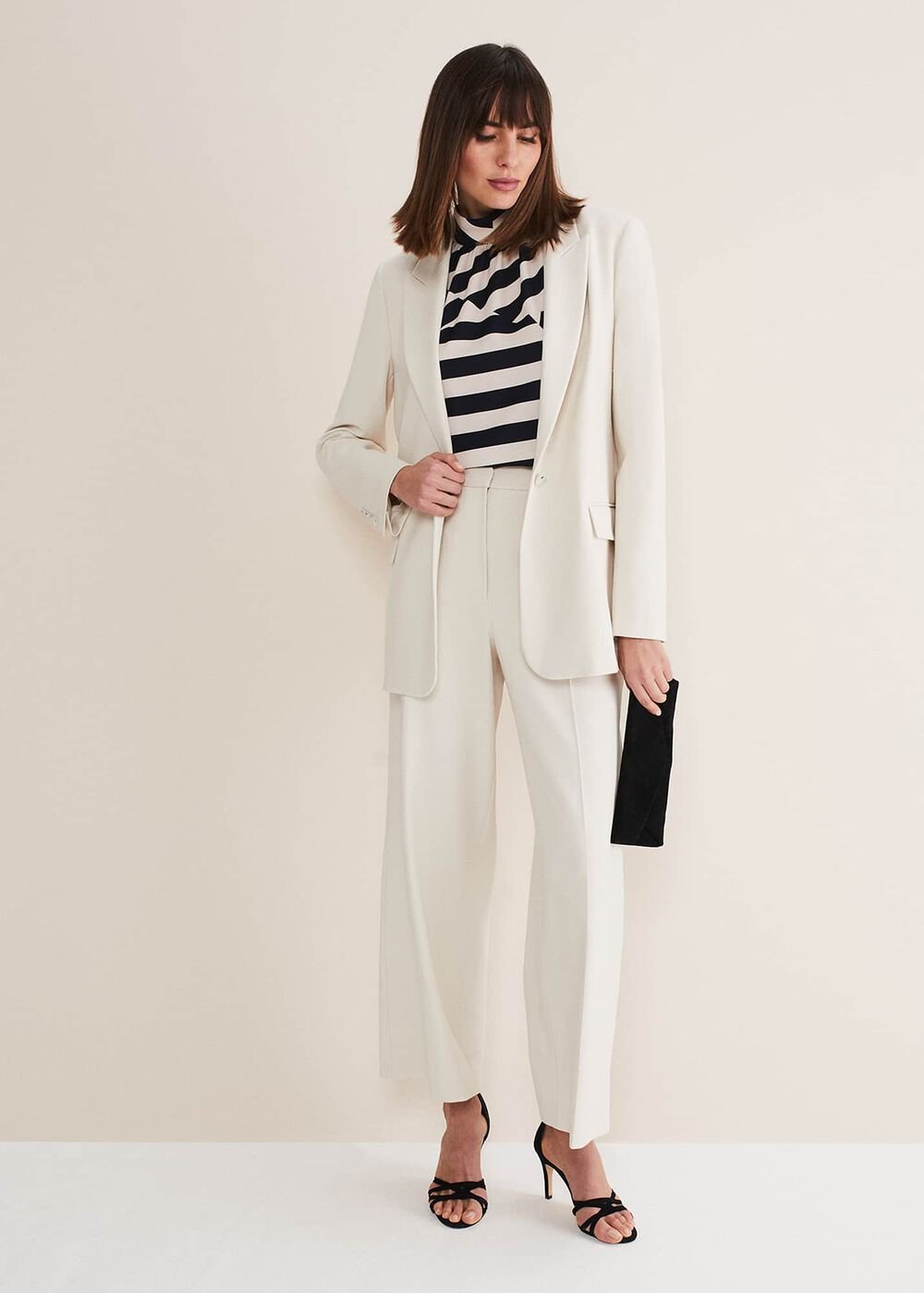 Celyn Single Breasted Blazer - Almond