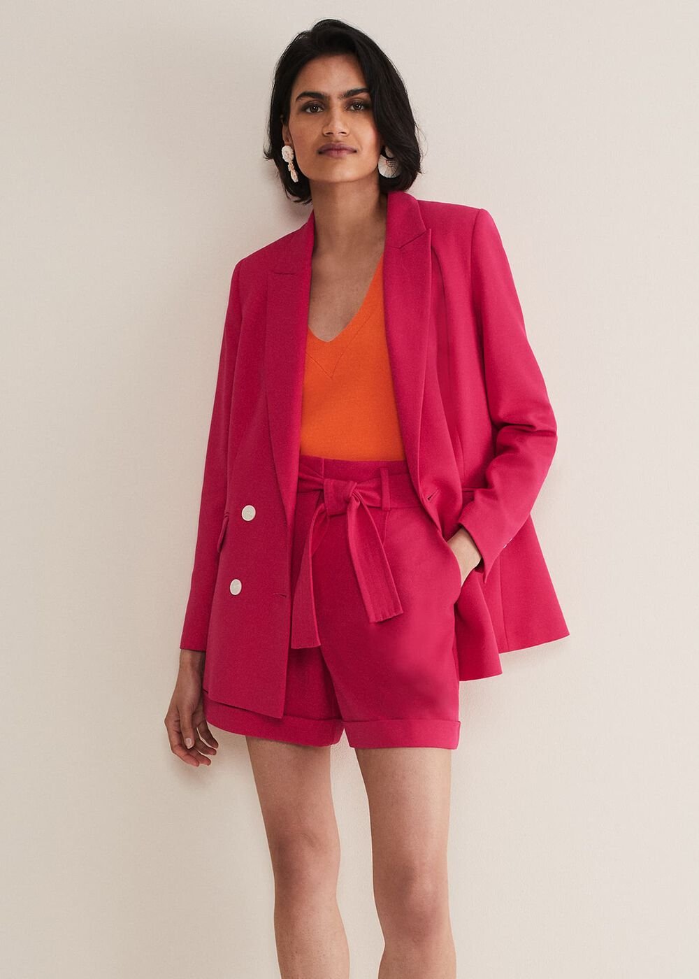 Camilla Pink Blazer - Raspberry