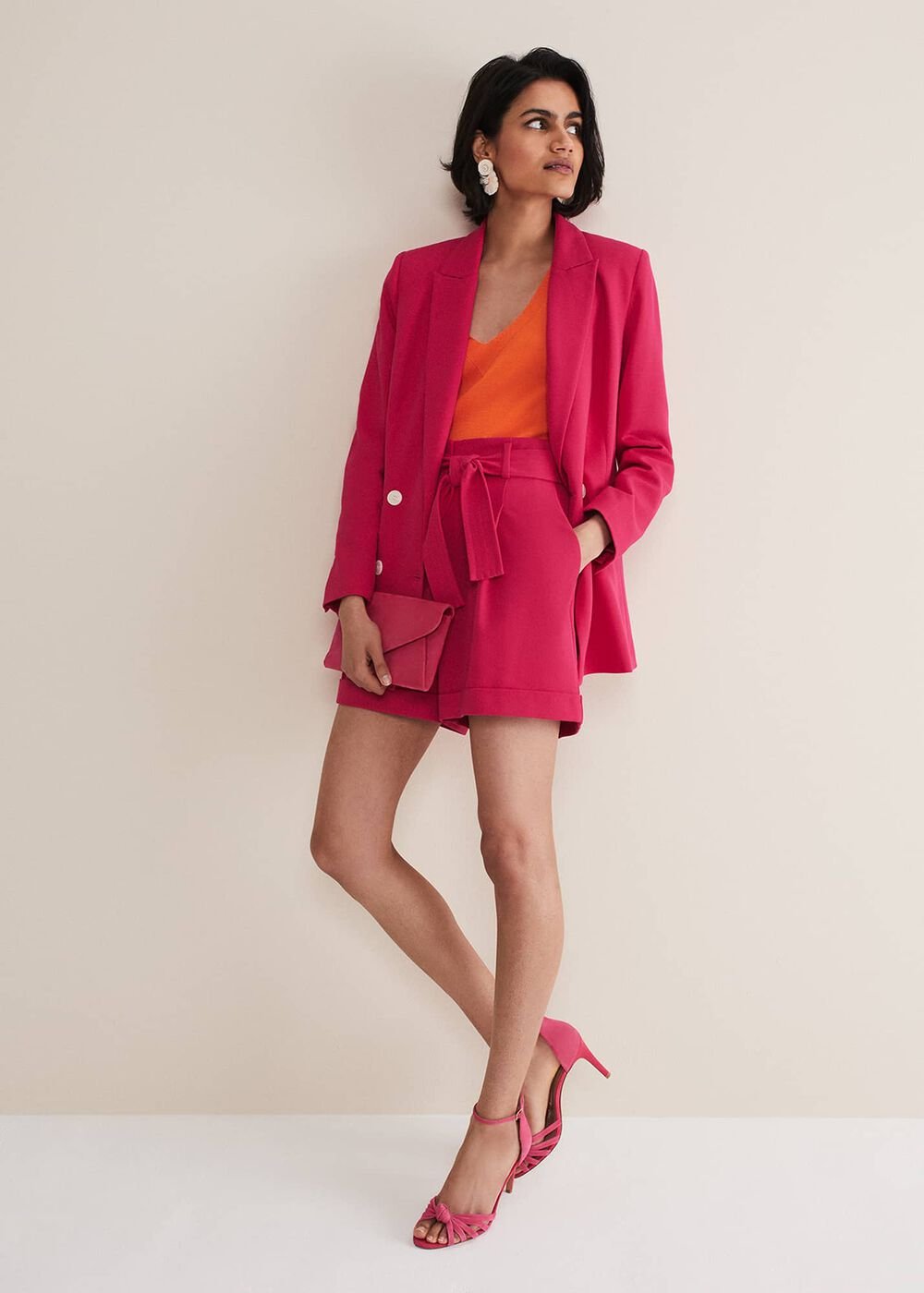Camilla Pink Blazer - Raspberry