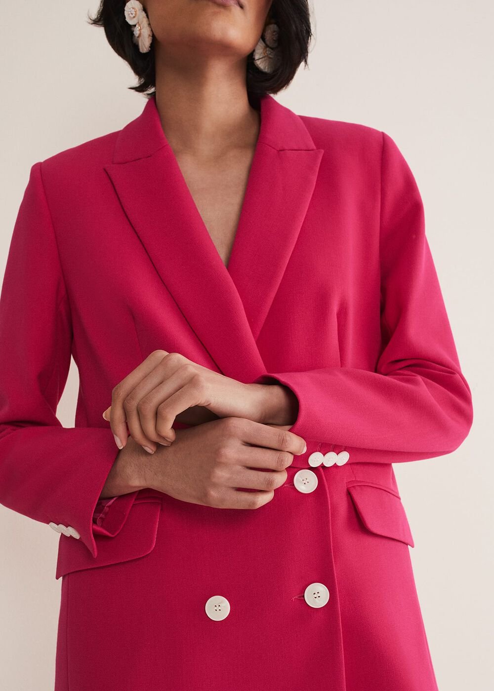 Camilla Pink Blazer - Raspberry