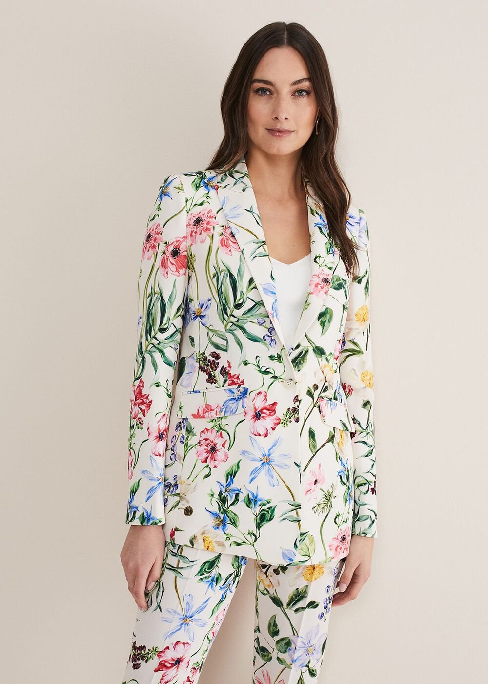 Ulrica Floral Blazer - Multi-Coloured