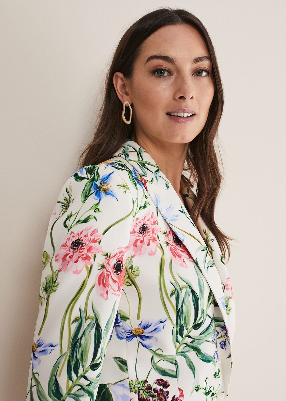 Ulrica Floral Blazer - Multi-Coloured