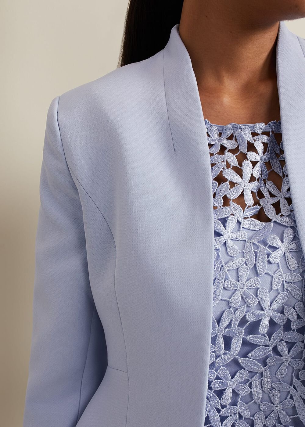 Petite Daisy Jacket - Pale Blue