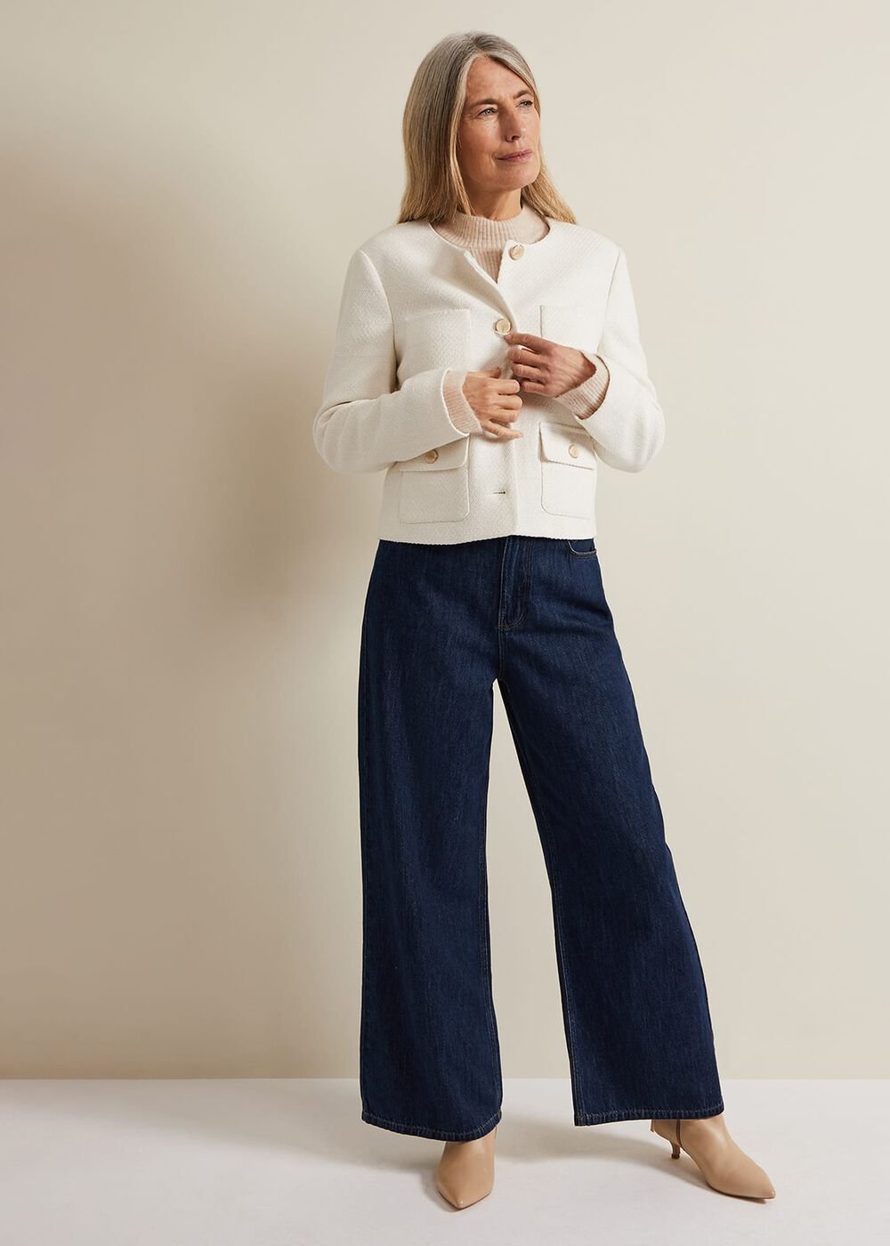 Ripley Boucle Jacket - Ivory