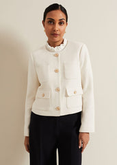 Petite Ripley Boucle Jacket - Ivory