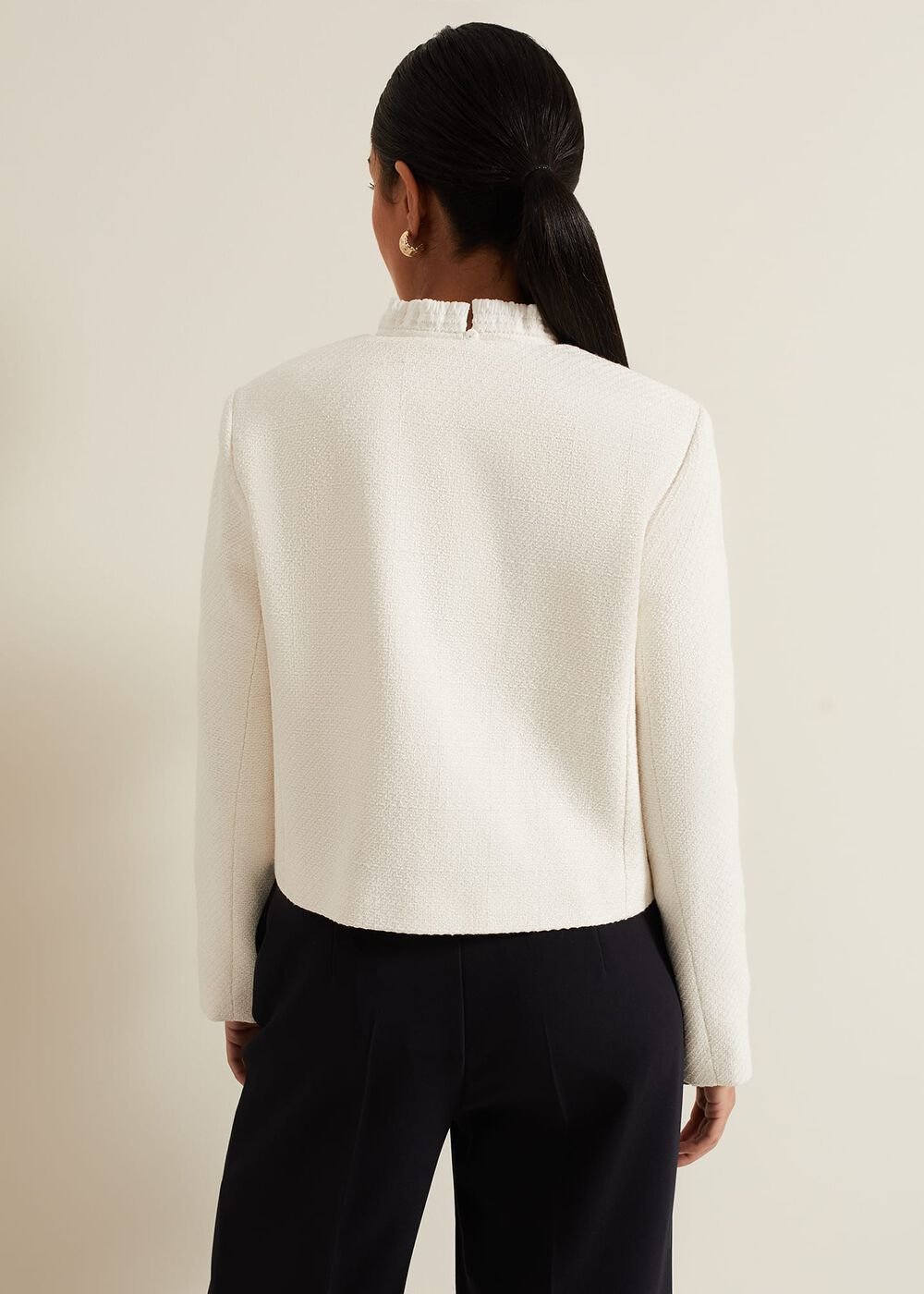 Petite Ripley Boucle Jacket - Ivory