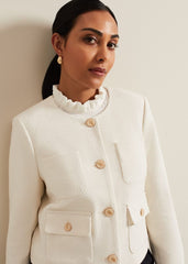 Petite Ripley Boucle Jacket - Ivory