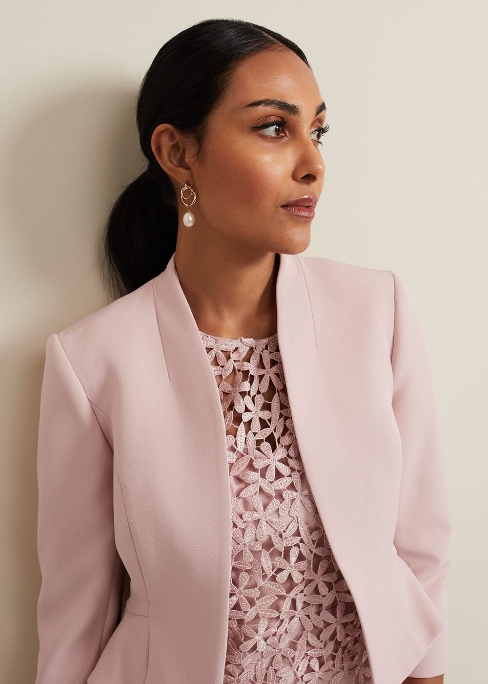 Petite Daisy Jacket - Pale Pink