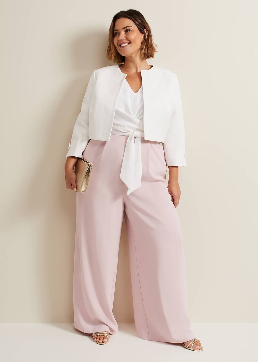 Zoelle Bow Jacket - Ivory