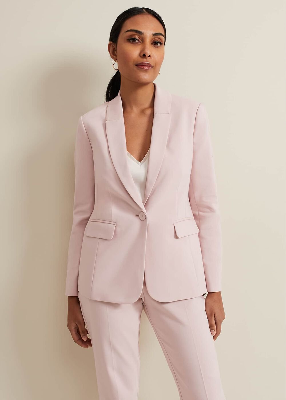 Petite Ulrica Fitted Jacket - Antique Rose