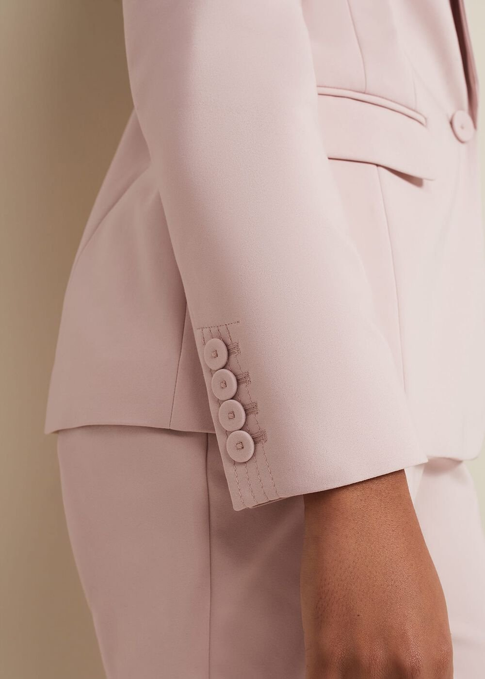 Petite Ulrica Fitted Jacket - Antique Rose