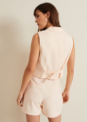 Bianca Peach Waistcoat - Coral