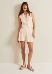 Bianca Peach Waistcoat - Coral