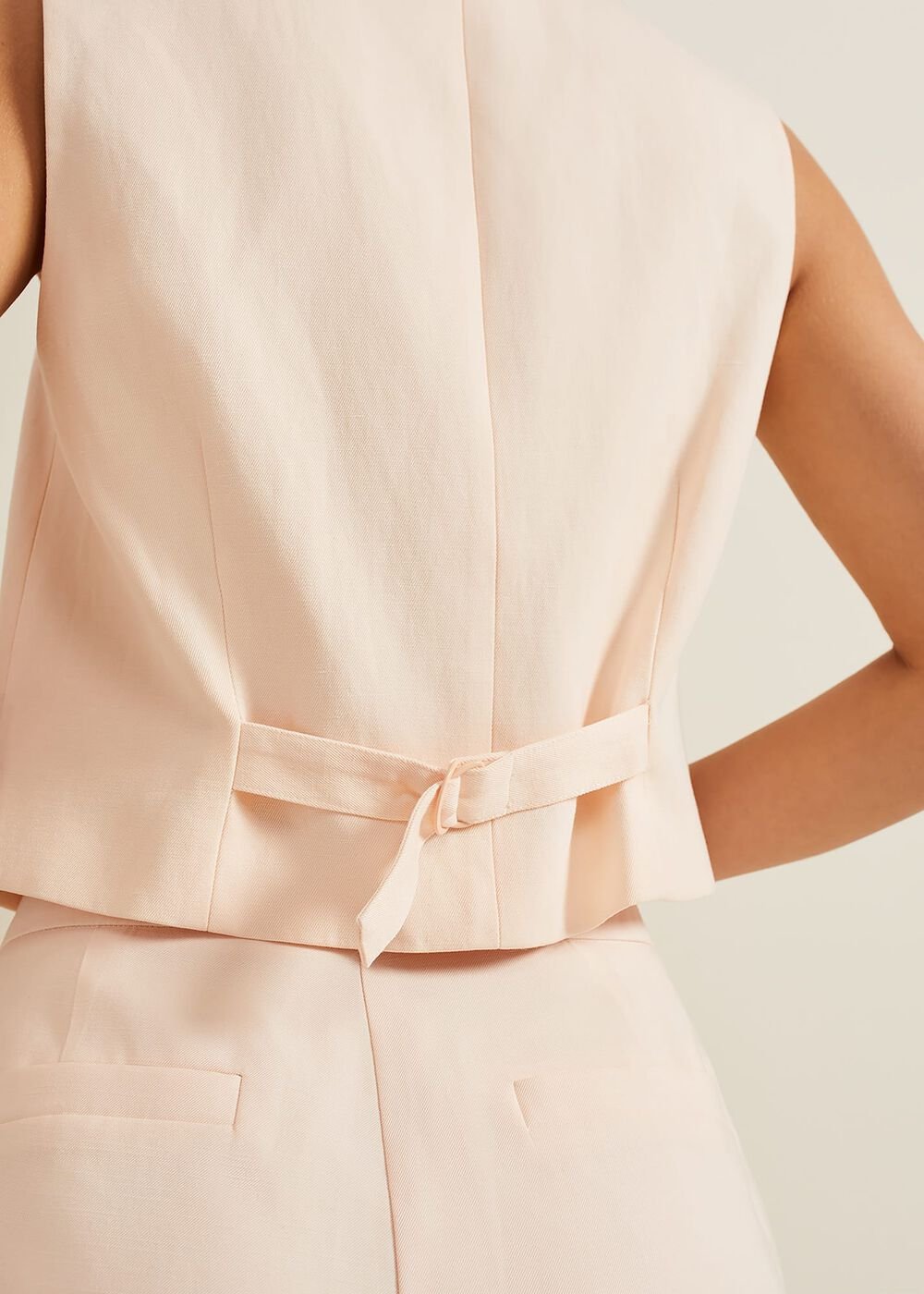 Bianca Peach Waistcoat - Coral
