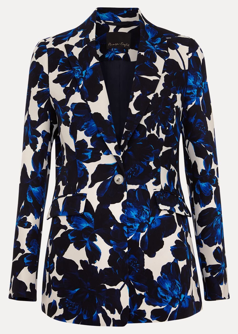 Caddie Floral Suit Jacket - Blue