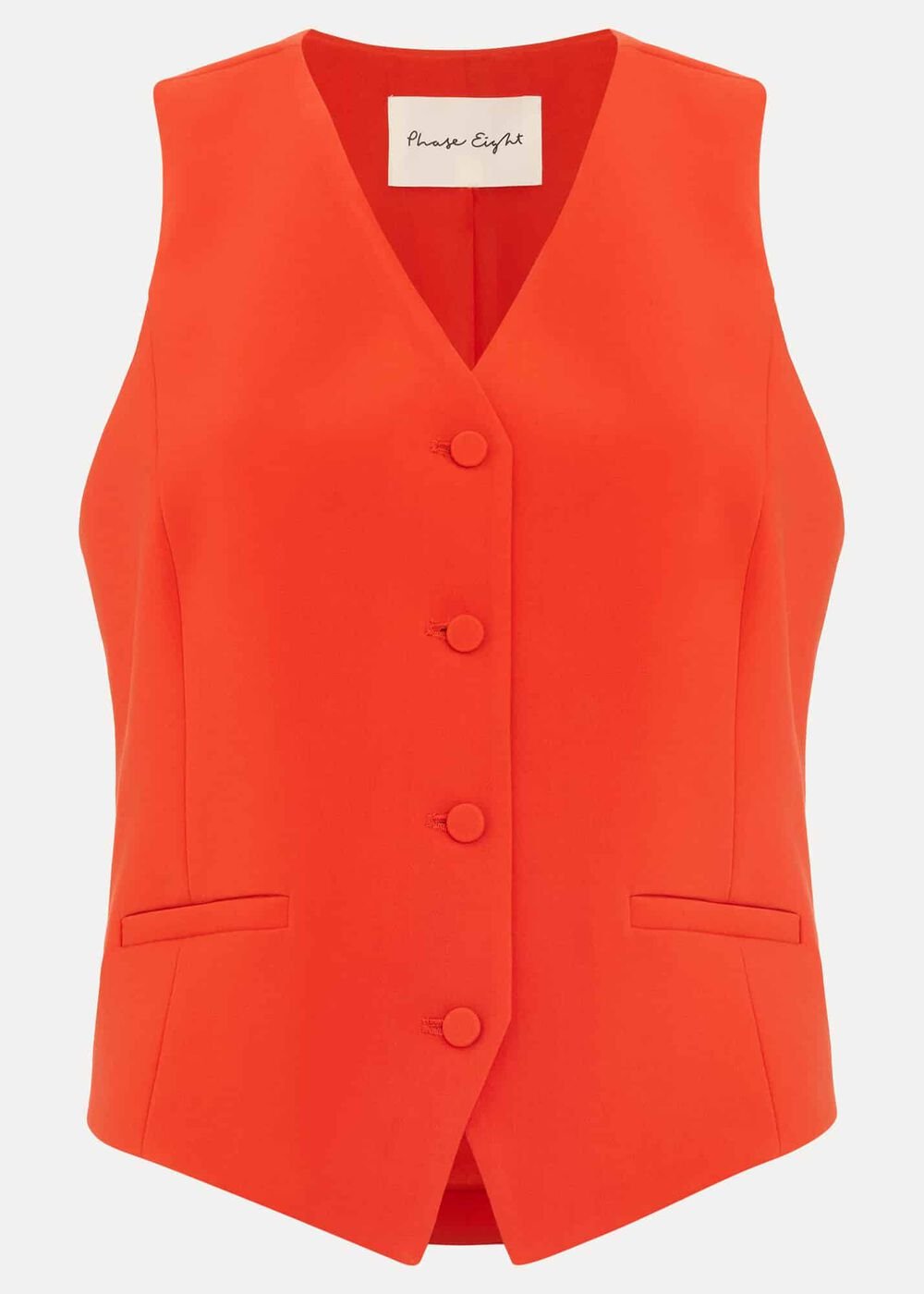 Aubrina Red Waistcoat - Red