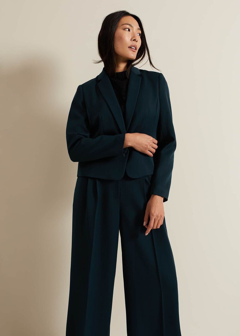 Arabella Crop Blazer - Green